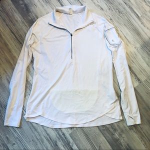 Under Armour white 1/2 zip